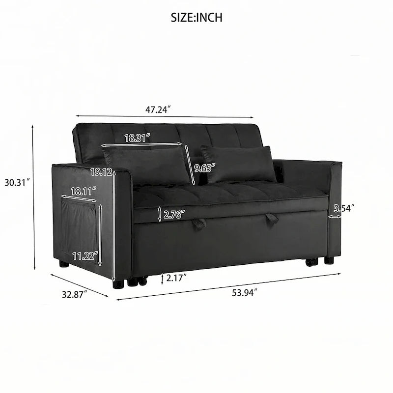 Convertible Sofa Bed - Pull Out Couch Bed