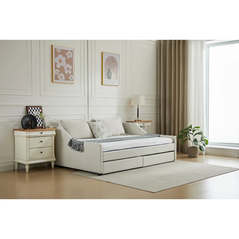 Twin Corner Daybed with Storage Drawers