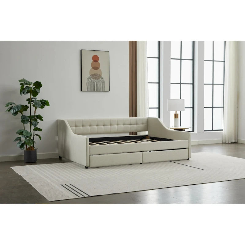 Twin Corner Daybed with Storage Drawers