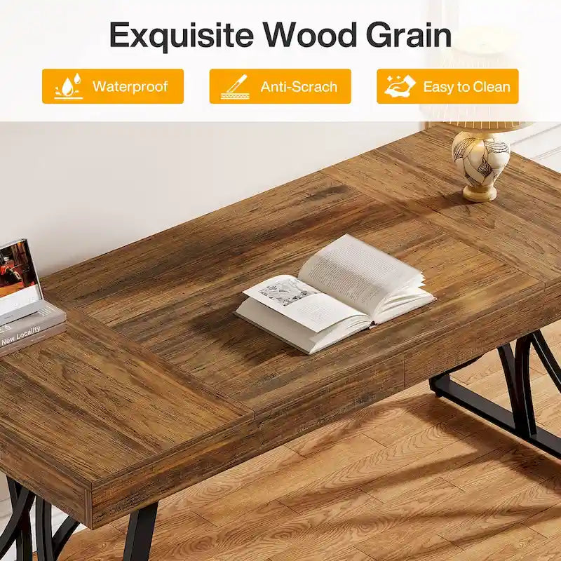 63-Inch Industrial Large Computer Desk