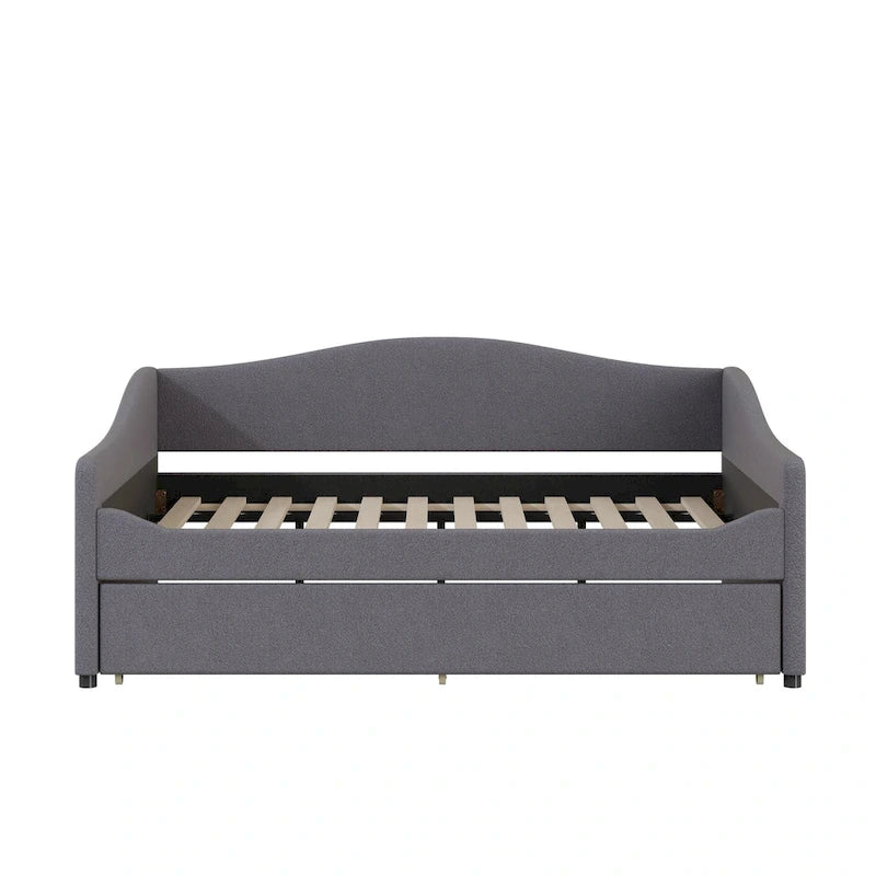 Teddy Fleece Daybed with Trundle and LED Lights