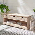 3-Drawer Bottom Shelf Storage Bench 47W x 15D x 19H