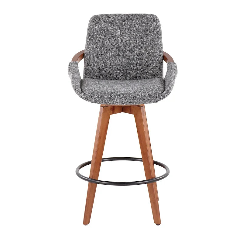 26" Fixed-Height Counter Stool in Noise Fabric