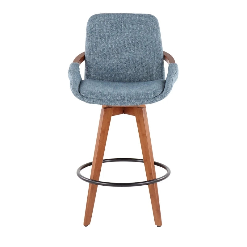 26" Fixed-Height Counter Stool in Noise Fabric