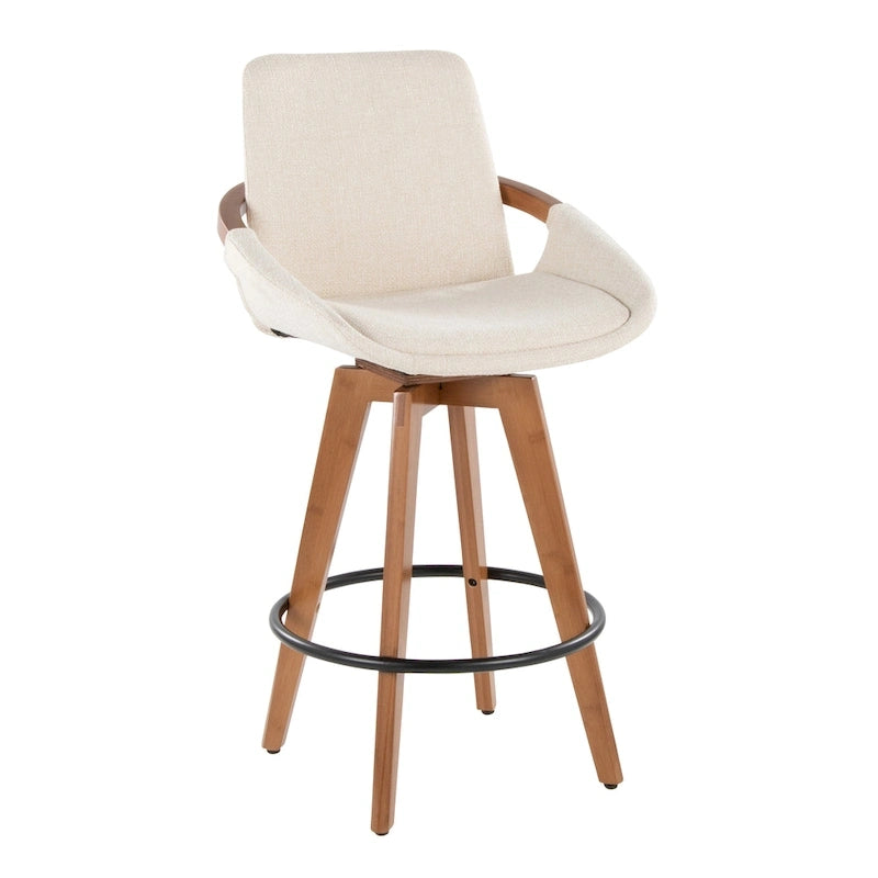26" Fixed-Height Counter Stool in Noise Fabric