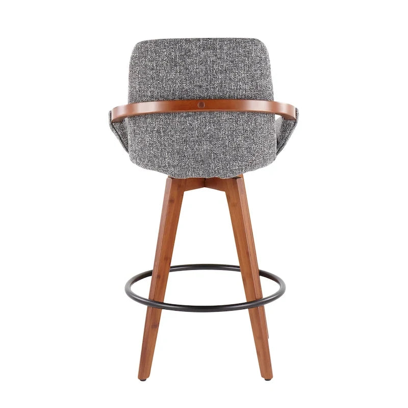 26" Fixed-Height Counter Stool in Noise Fabric