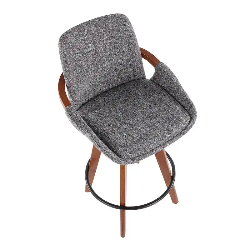 26" Fixed-Height Counter Stool in Noise Fabric