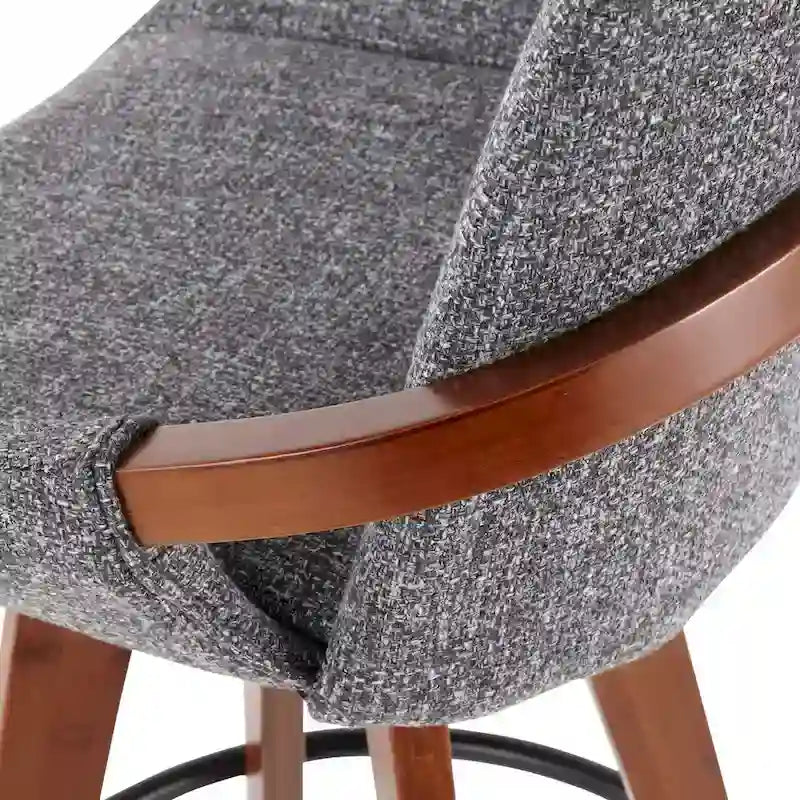 26" Fixed-Height Counter Stool in Noise Fabric