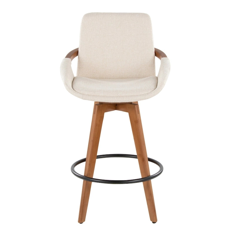 26" Fixed-Height Counter Stool in Noise Fabric