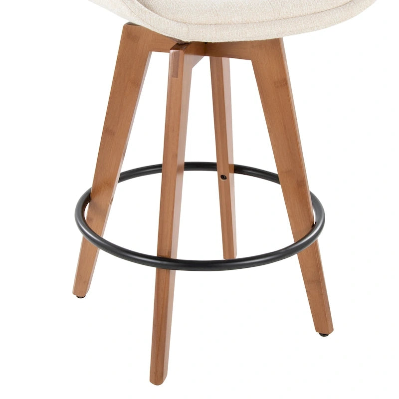 26" Fixed-Height Counter Stool in Noise Fabric