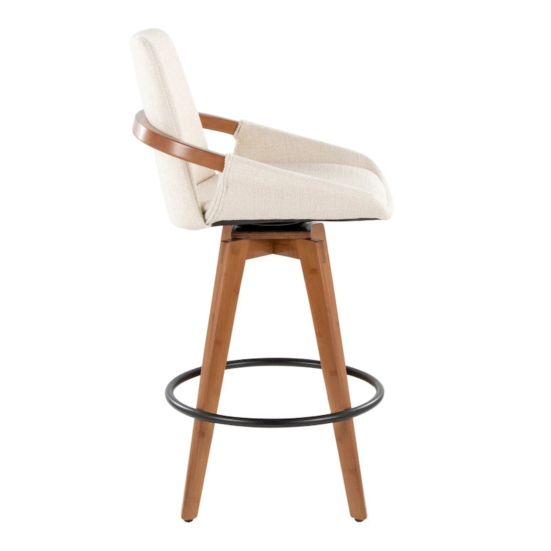 26" Fixed-Height Counter Stool in Noise Fabric
