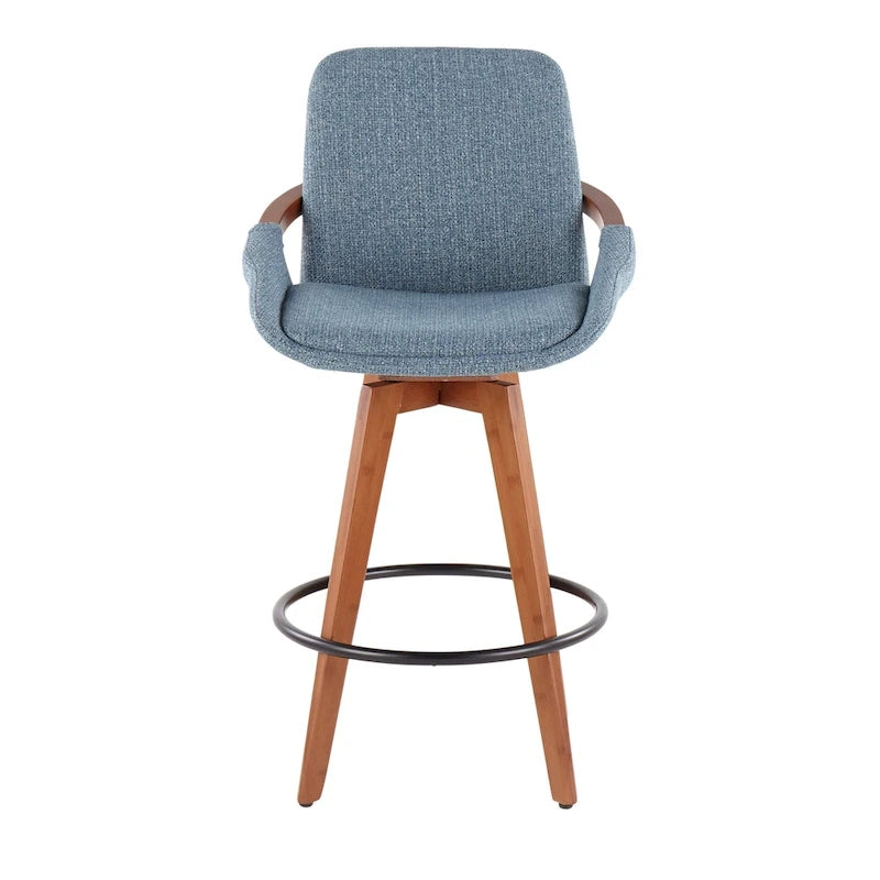 26" Fixed-Height Counter Stool in Noise Fabric