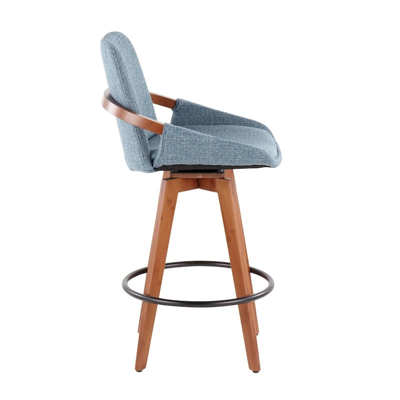 26" Fixed-Height Counter Stool in Noise Fabric