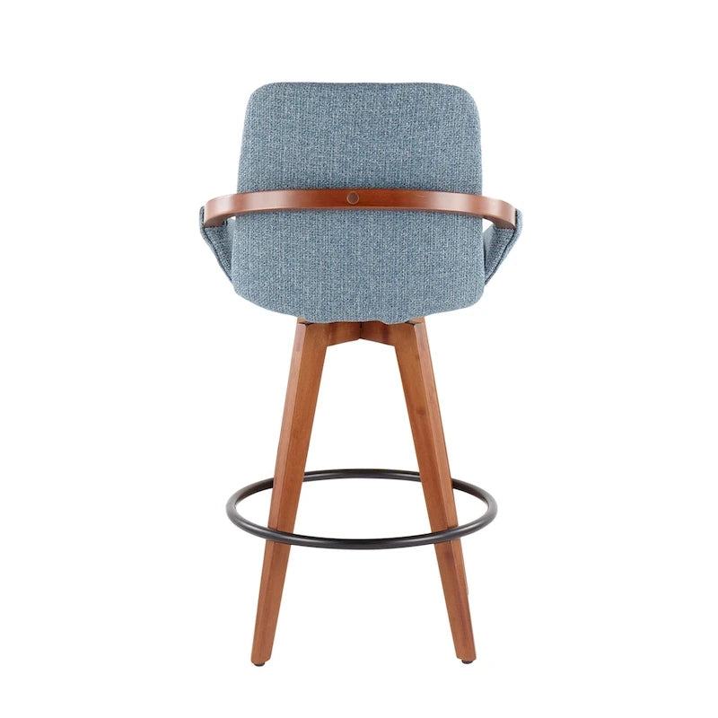 26" Fixed-Height Counter Stool in Noise Fabric