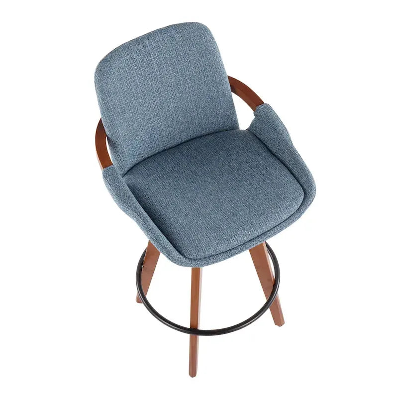 26" Fixed-Height Counter Stool in Noise Fabric