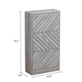 FUFU&GAGA Freestanding 3 Flip Drawers Shoe Cabinet Storage Organizer