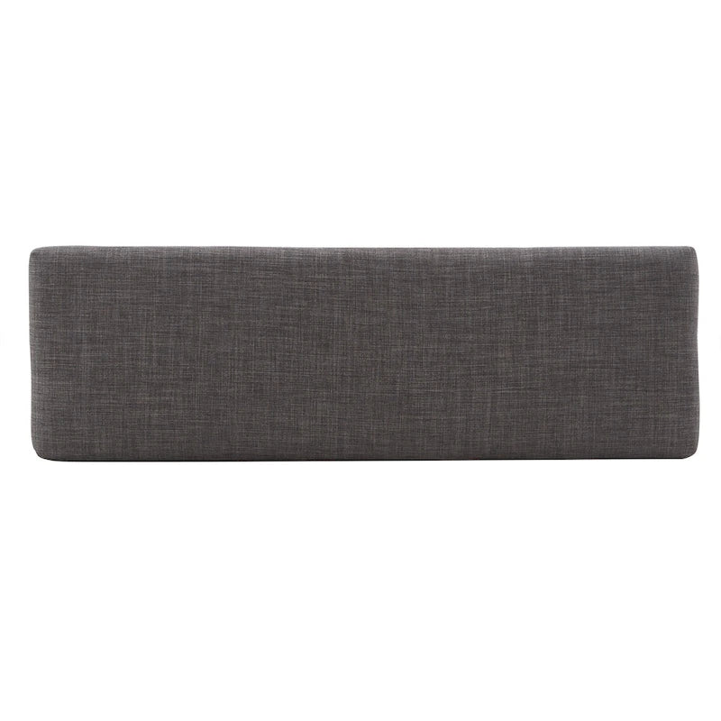 Upholstered Espresso Finish Bench