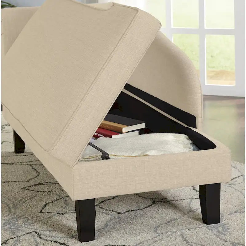 Chaise Lounge with Storage Compartment
