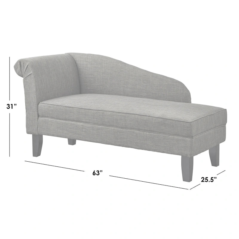 Chaise Lounge with Storage Compartment