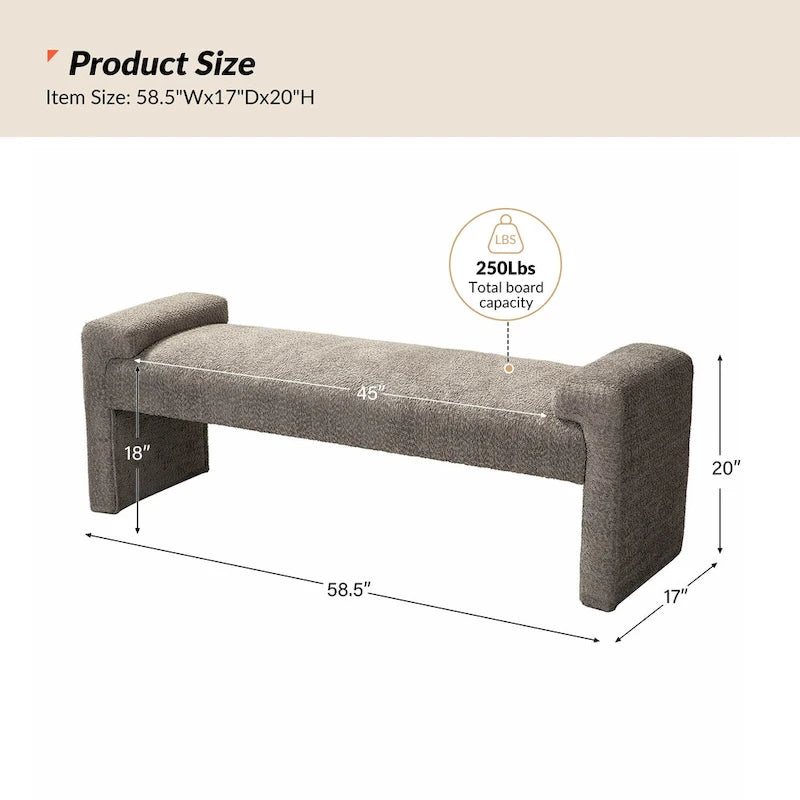 Upholstered Bedroom Bench