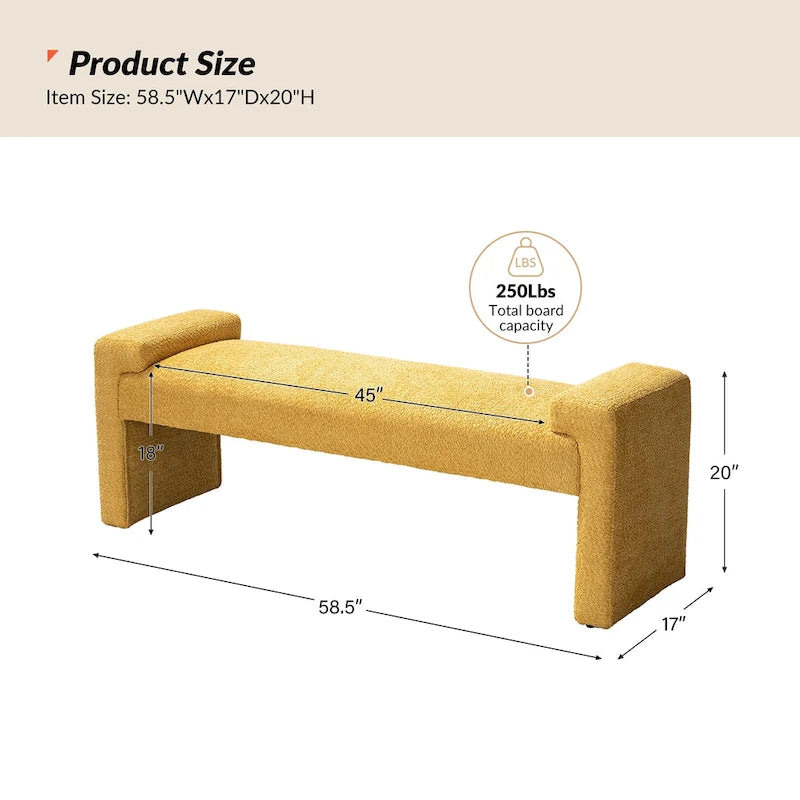 Upholstered Bedroom Bench