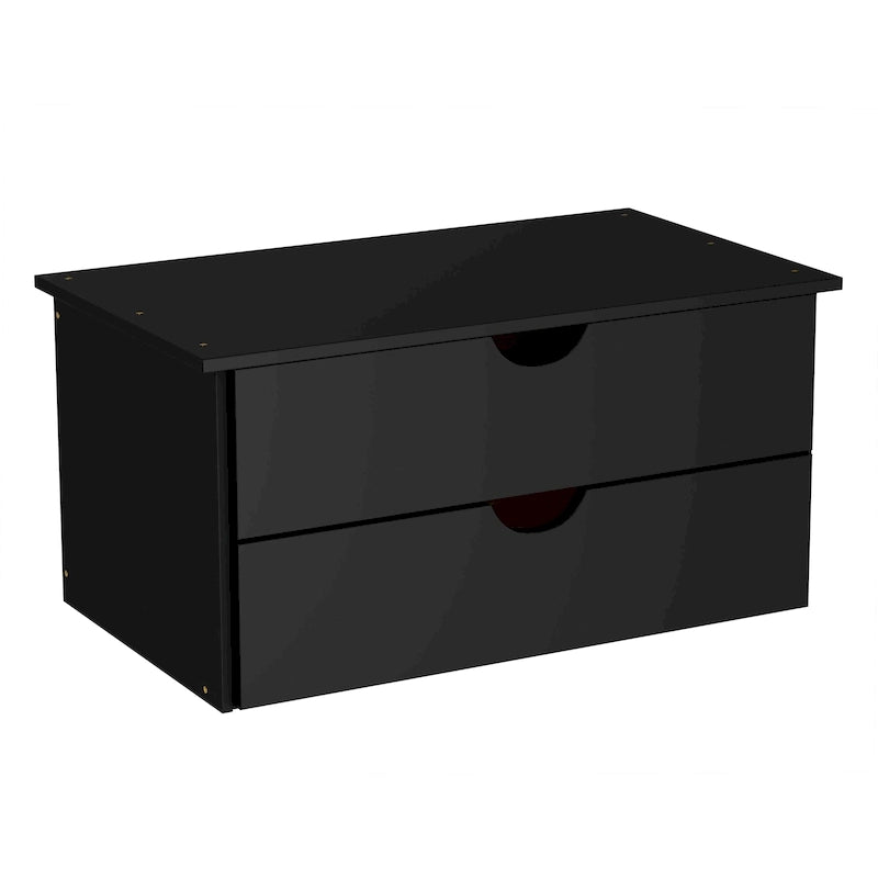 100% Solid Wood 2-Drawer Internal Chest for Wardrobe Armoires