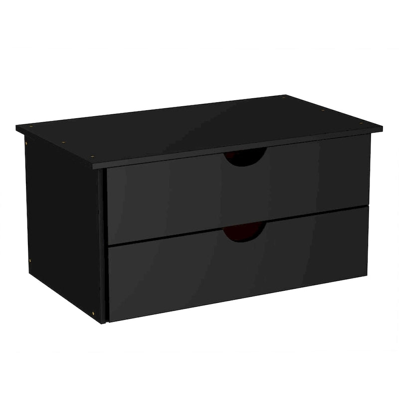 100% Solid Wood 2-Drawer Internal Chest for Wardrobe Armoires