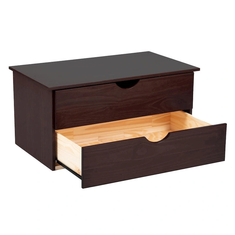 100% Solid Wood 2-Drawer Internal Chest for Wardrobe Armoires