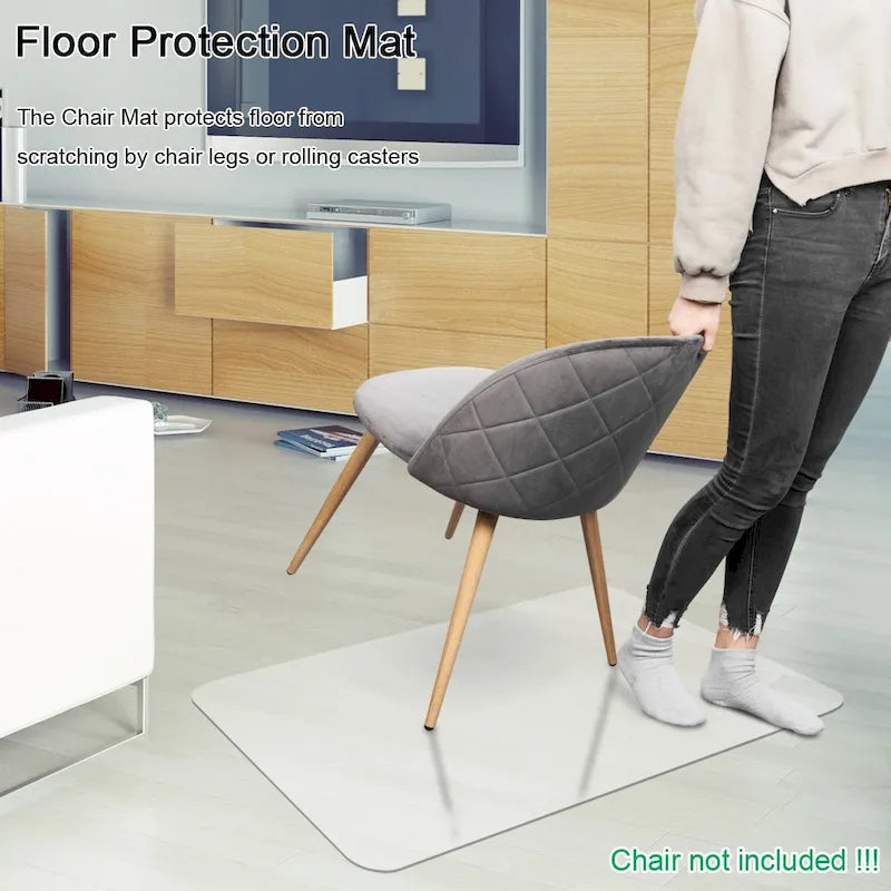 0.2cm Thick 48 x 36 Rectangular Heavy Duty Chair Mat