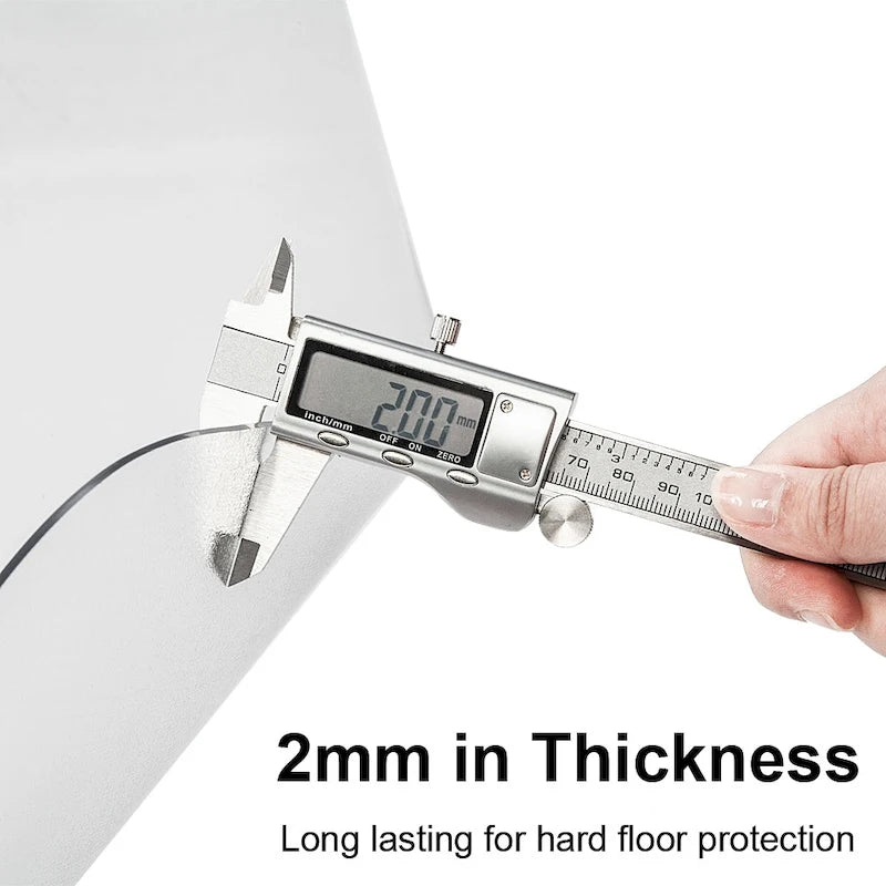 0.2cm Thick 48 x 36 Rectangular Heavy Duty Chair Mat