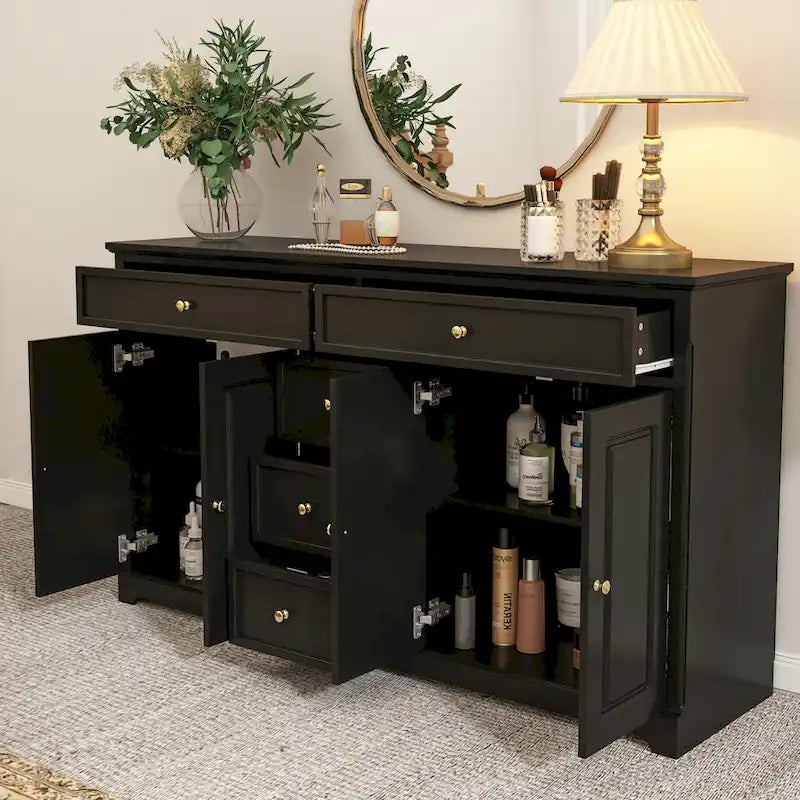 Modern Lacquered Dresser Sideboard Storage Cabinet