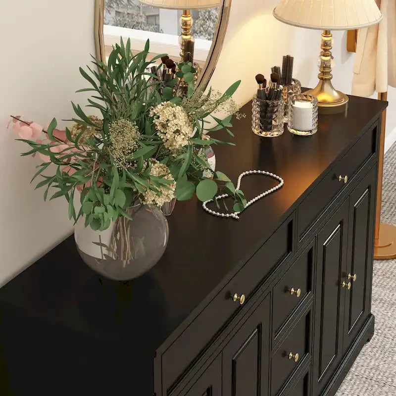 Modern Lacquered Dresser Sideboard Storage Cabinet