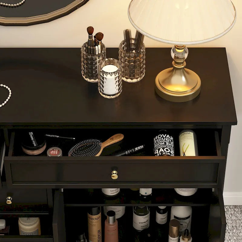 Modern Lacquered Dresser Sideboard Storage Cabinet
