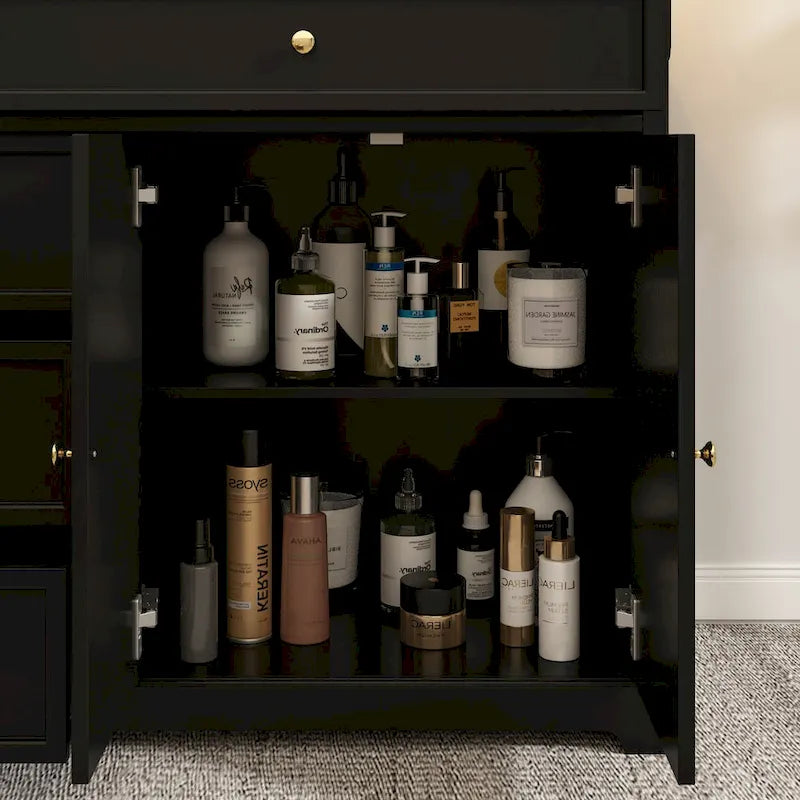 Modern Lacquered Dresser Sideboard Storage Cabinet
