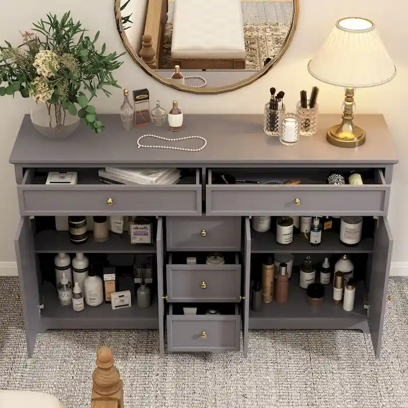 Modern Lacquered Dresser Sideboard Storage Cabinet