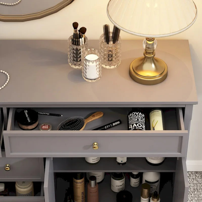 Modern Lacquered Dresser Sideboard Storage Cabinet