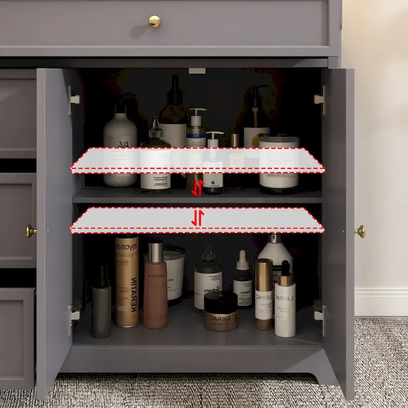 Modern Lacquered Dresser Sideboard Storage Cabinet