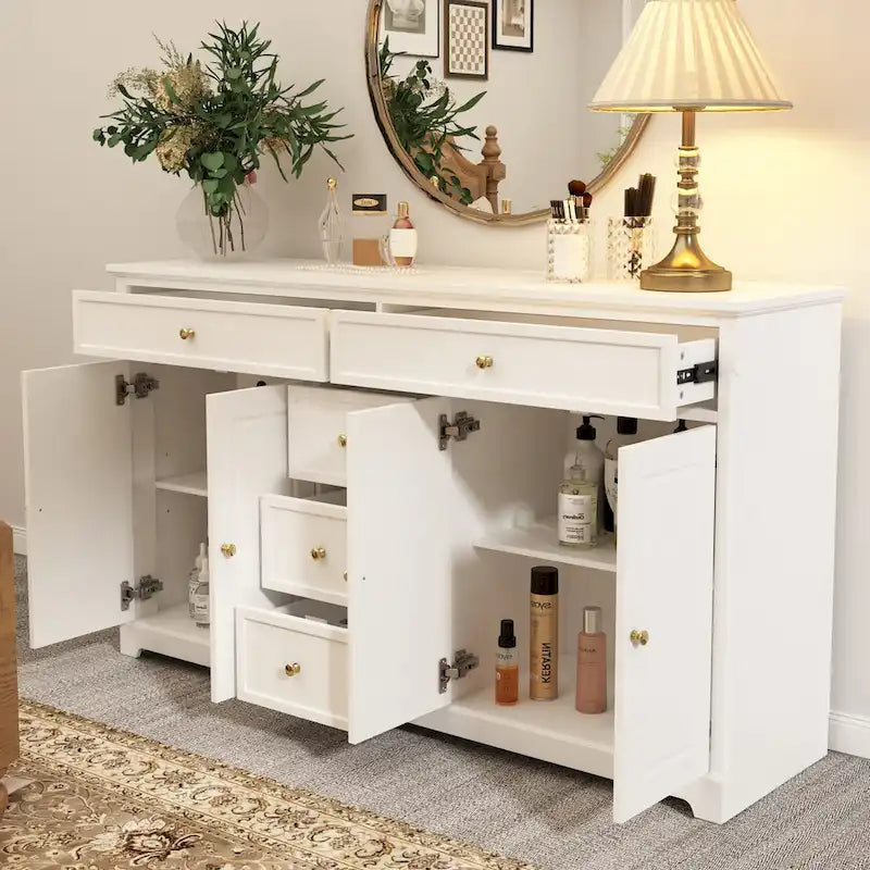 Modern Lacquered Dresser Sideboard Storage Cabinet