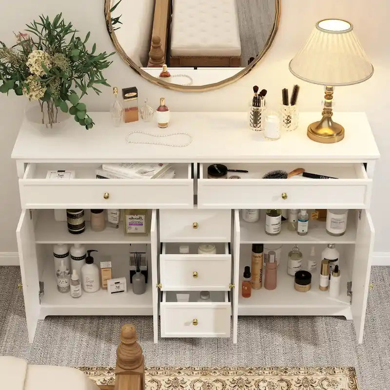 Modern Lacquered Dresser Sideboard Storage Cabinet