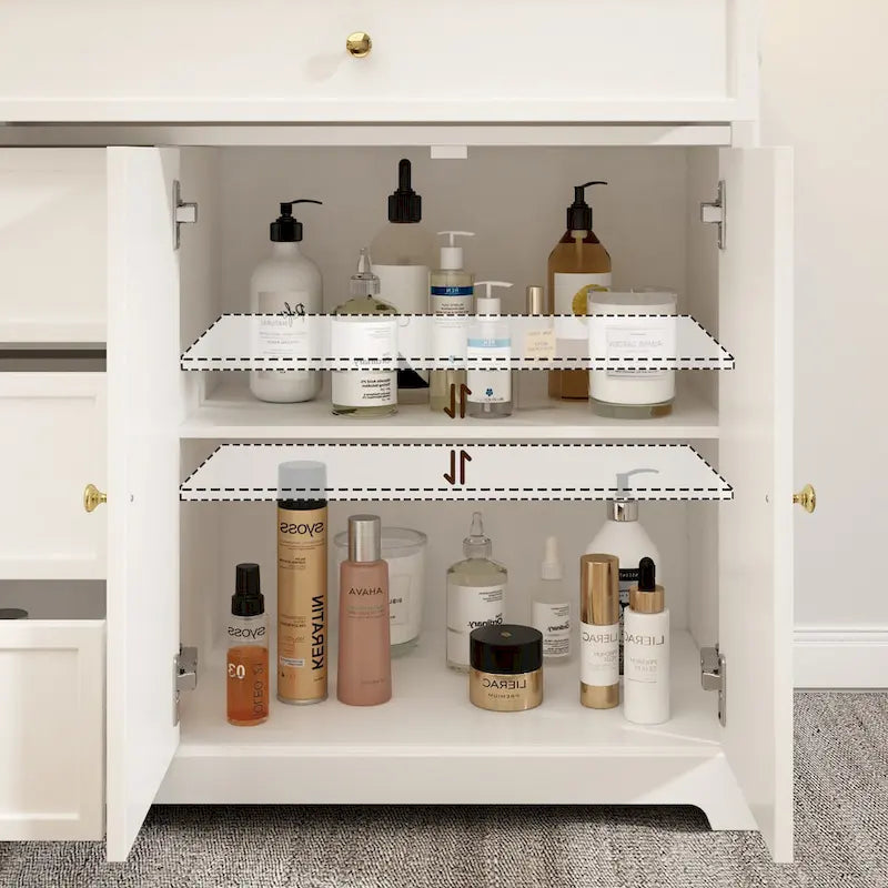 Modern Lacquered Dresser Sideboard Storage Cabinet