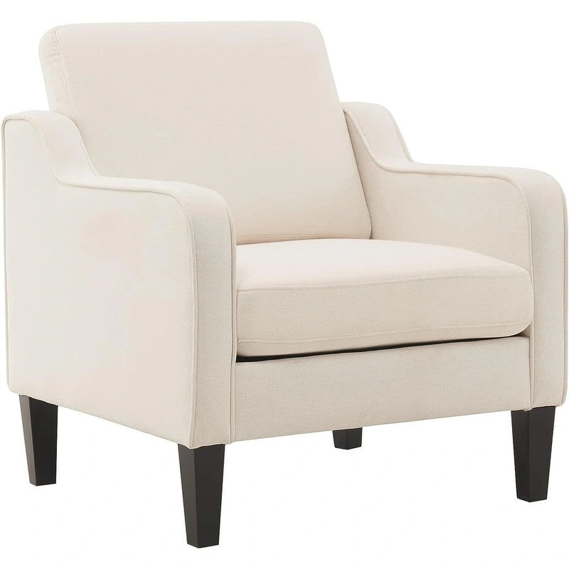 Mid Century Modern Fabric Accent Chair