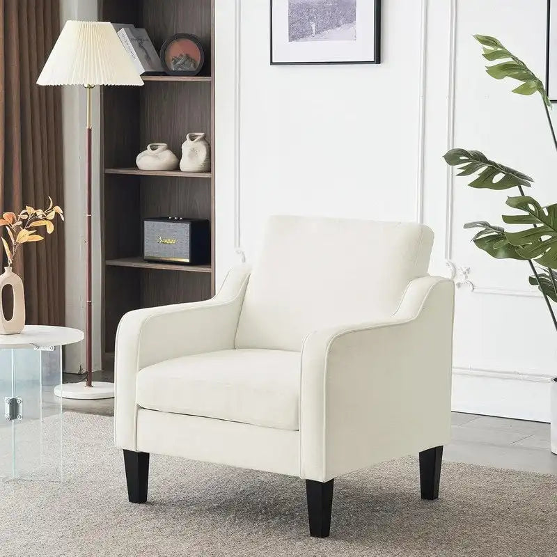 Mid Century Modern Fabric Accent Chair