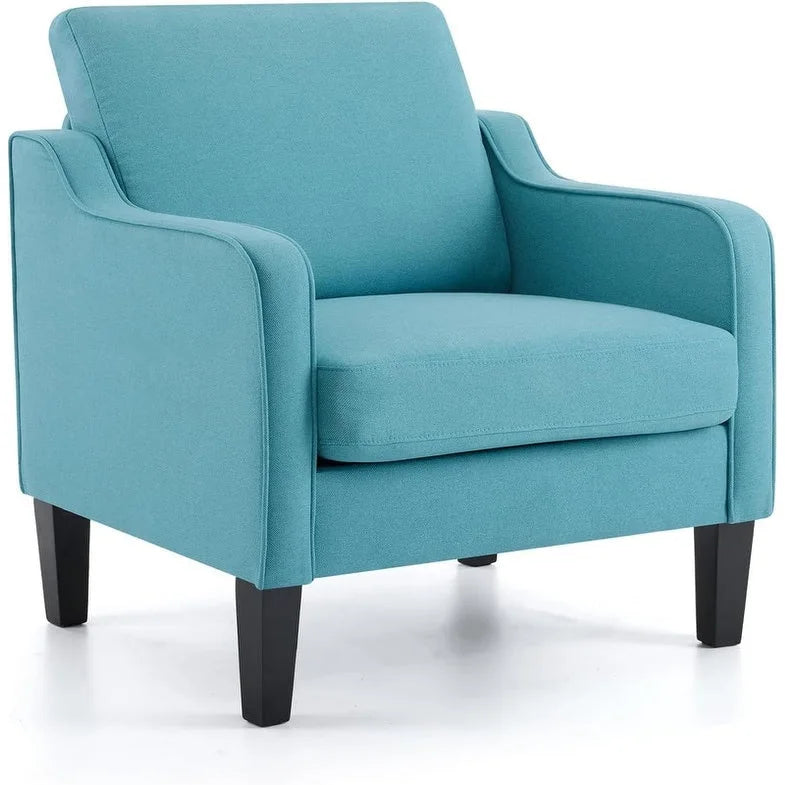Mid Century Modern Fabric Accent Chair