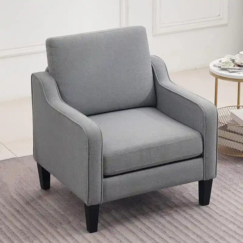 Mid Century Modern Fabric Accent Chair