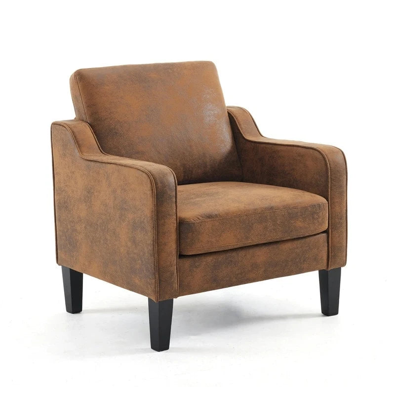 Mid Century Modern Fabric Accent Chair