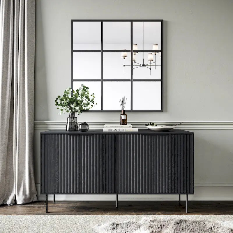 Fluted Sideboard Buffet Cabinet