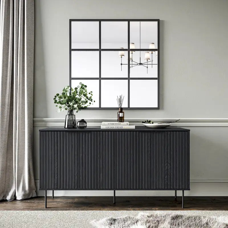 Fluted Sideboard Buffet Cabinet