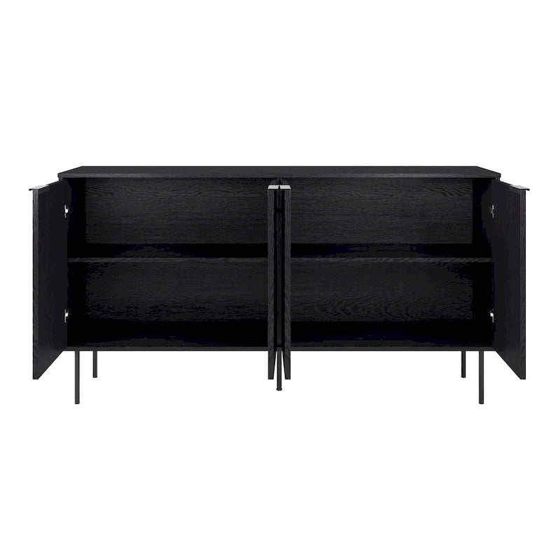 Fluted Sideboard Buffet Cabinet