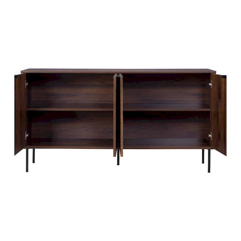 Fluted Sideboard Buffet Cabinet