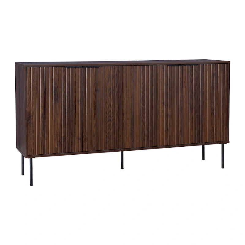 Fluted Sideboard Buffet Cabinet